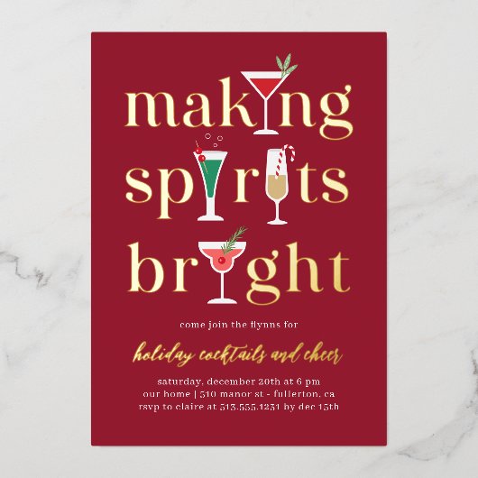 kerstcadeautjes feestdag uitnodiging (Voorkant)