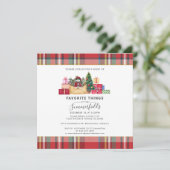 kerstcadeautjes Feestdagen favoriete dingen Rustis Kaart (Staand voorkant)