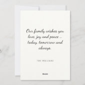 kerstcadeautjes feestdagenkaart (Achterkant)