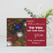 kerstcadeautjes feestdagenkaart (Staand voorkant)