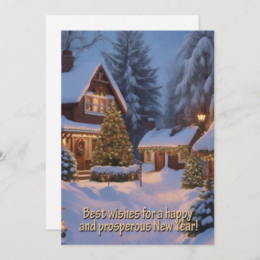 kerstcadeautjes feestdagenkaart (Voorkant / Achterkant)