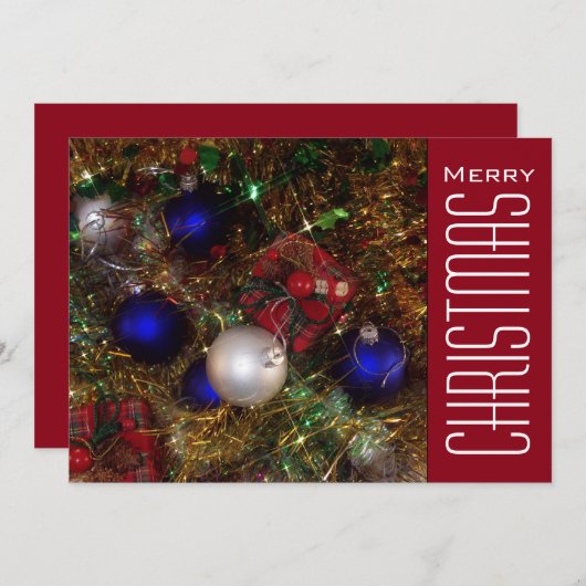 kerstcadeautjes feestdagenkaart (Voorkant / Achterkant)