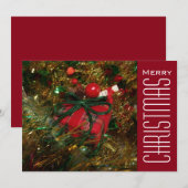 kerstcadeautjes feestdagenkaart (Voorkant / Achterkant)