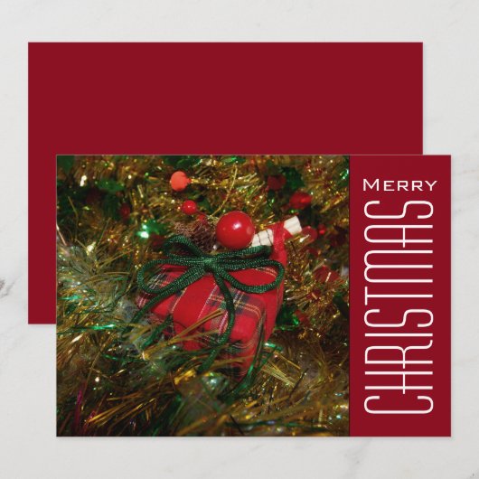 kerstcadeautjes feestdagenkaart (Voorkant / Achterkant)