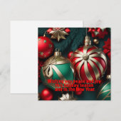 kerstcadeautjes feestdagenkaart (Voorkant / Achterkant)