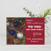 kerstcadeautjes feestdagenkaart (Staand voorkant)