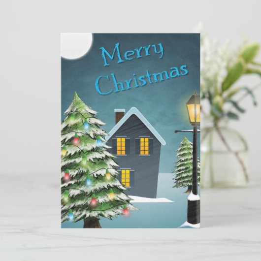 kerstcadeautjes feestdagenkaart (Staand voorkant)