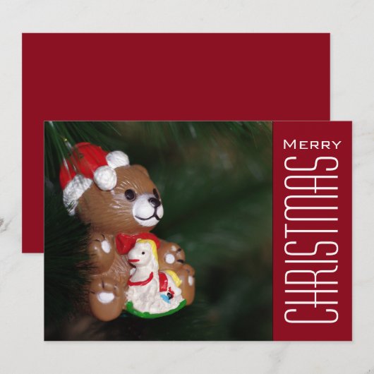 kerstcadeautjes feestdagenkaart (Voorkant / Achterkant)