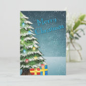 kerstcadeautjes feestdagenkaart (Staand voorkant)