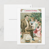 kerstcadeautjes feestdagenkaart (Voorkant / Achterkant)