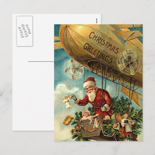 kerstcadeautjes feestdagenkaart (Voorkant / Achterkant)