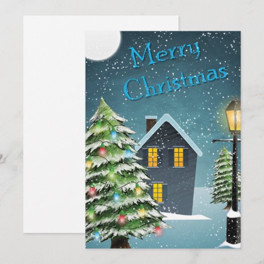 kerstcadeautjes feestdagenkaart (Voorkant / Achterkant)