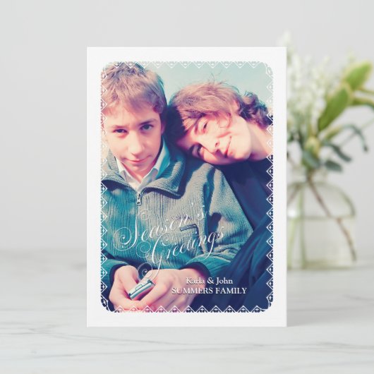 kerstcadeautjes feestdagenkaart (Staand voorkant)