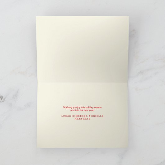 kerstcadeautjes Fotovakantiekaartje Feestdagen Kaart (Binnen)