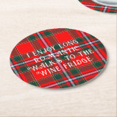 kerstcadeautjes Funny Sayings Ronde Kartonnen Onderzetter (Gebogen)