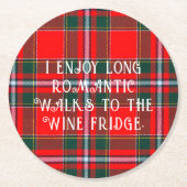 kerstcadeautjes Funny Sayings Ronde Kartonnen Onderzetter (Voorkant)