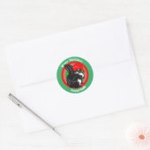 kerstcadeautjes , gepersonaliseerde naam ronde sticker (Envelop)