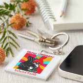 kerstcadeautjes , gepersonaliseerde naam sleutelhanger (Voorkant Rechts)