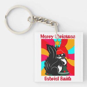 kerstcadeautjes , gepersonaliseerde naam sleutelhanger