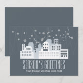 kerstcadeautjes in onroerend goed feestdagenkaart (Voorkant / Achterkant)