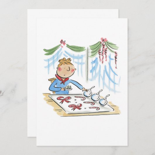 kerstcadeautjes kaart (Voorkant / Achterkant)