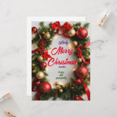 kerstcadeautjes kaart (Voorkant / Achterkant in situ)