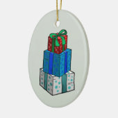 kerstcadeautjes keramisch ornament (Links)