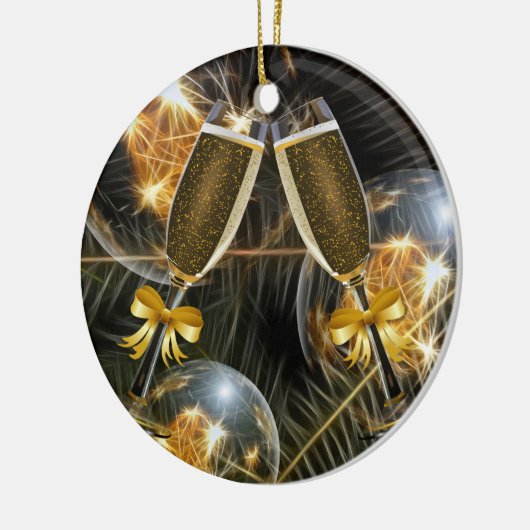 kerstcadeautjes keramisch ornament (Links)