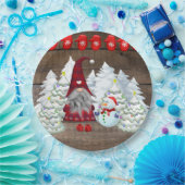 kerstcadeautjes kerstbomen Snowman Papieren Bordje (Feest)