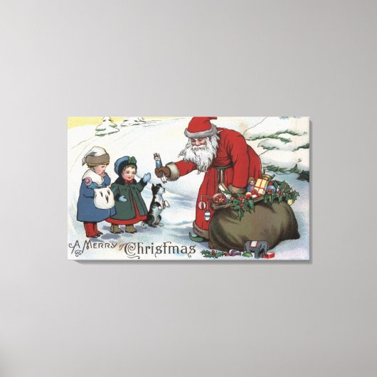 kerstcadeautjes, kerstkerstkerstkerstkerstkerstker canvas afdruk (Voorkant)