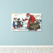 kerstcadeautjes, kerstkerstkerstkerstkerstkerstker canvas afdruk (Insitu (Houten vloer))