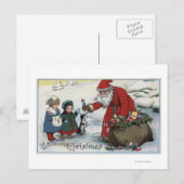 kerstcadeautjes, kerstkerstkerstkerstkerstkerstker feestdagenkaart (Voorkant / Achterkant)