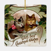 kerstcadeautjes - kerstontwerp met intage keramisch ornament (Achterkant)