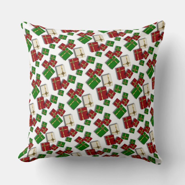 kerstcadeautjes kussen (Voorkant)