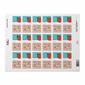 kerstcadeautjes Labels stickers (Full Sheet)
