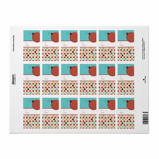 kerstcadeautjes Labels stickers (Full Sheet)