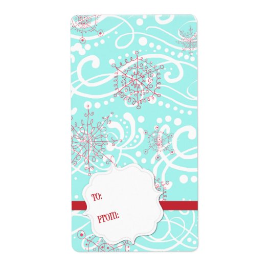 kerstcadeautjes Labels stickers (Voorkant)