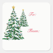 kerstcadeautjes Labels stickers (Voorkant)
