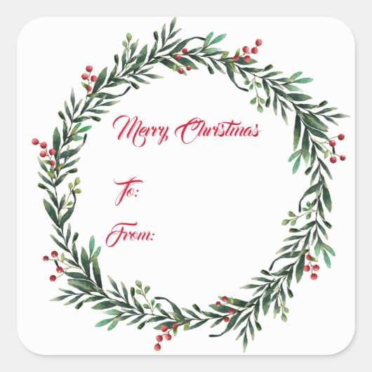 kerstcadeautjes Labels stickers (Voorkant)