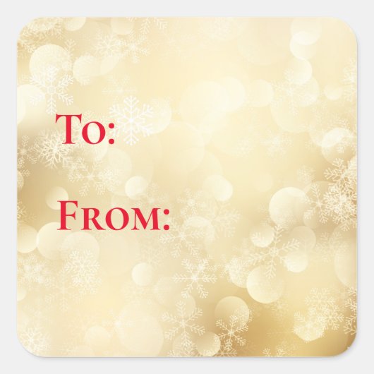 kerstcadeautjes Labels stickers (Voorkant)