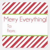 kerstcadeautjes Labels stickers (Voorkant)