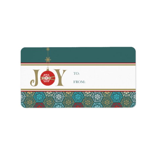 kerstcadeautjes Labels stickers (Voorkant)