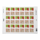 kerstcadeautjes Labels stickers (Full Sheet)
