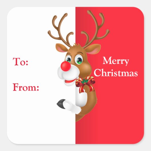 kerstcadeautjes Labels stickers (Voorkant)