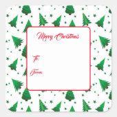 kerstcadeautjes Labels stickers (Voorkant)
