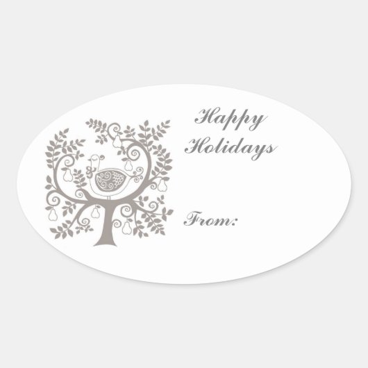 kerstcadeautjes Labels stickers (Voorkant)