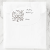 kerstcadeautjes Labels stickers (Tas)