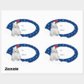 kerstcadeautjes Labels stickers (Vel)