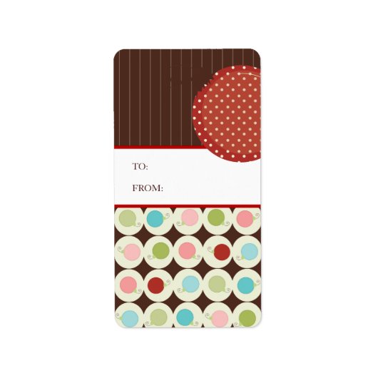 kerstcadeautjes Labels stickers (Voorkant)