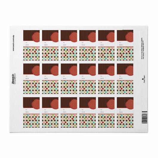 kerstcadeautjes Labels stickers (Full Sheet)